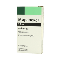 Mirapex, tablets 1 mg 30 pcs