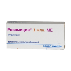 Rovamycin, 3 mln.mes 10 pcs