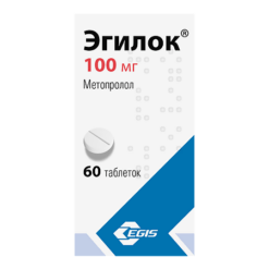 Egilok, tablets 100 mg 60 pcs