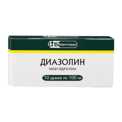 Diazolin, 100 mg tablets, 10 pcs.
