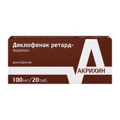 Diclofenac retard-Acrichin, 100 mg 20 pcs