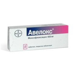 Avelox, 400 mg, 5 pcs.