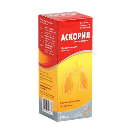 Ascoril expectorant, syrup 100 ml