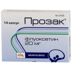 Prozac, 20 mg capsules 14 pcs