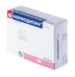 Normodipine, tablets 5 mg 30 pcs