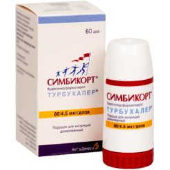 Symbicort Turbuhaler, 80 mcg+4, 5 mcg/dose 60 doses
