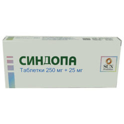 Sindopa, tablets 250 mg+25 mg 50 pcs