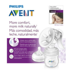 Avent Natural SCF 330/20 manual breast pump art. 86820 with 125 ml bottle included