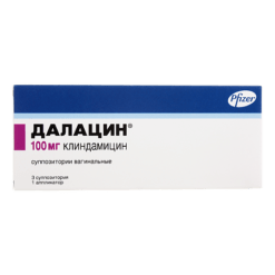 Dalacin, vaginal suppositories 100 mg 3 pcs