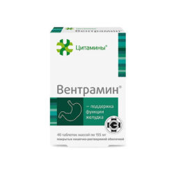 Ventramine tablets weighing 155 mg, 40 pcs.