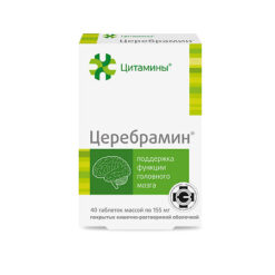 Церебрамин таблетки, 155 мг 40 шт