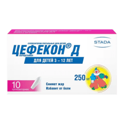 Cefecon D for children, rectal 250 mg 10 pcs