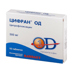 Cifran OD, 500 mg 10 pcs