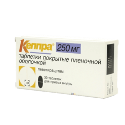 Кеппра, 250 мг 30 шт