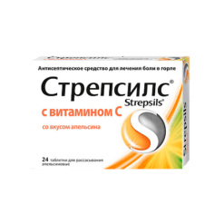 Strepsils with vitamin C, tablets 24 pcs