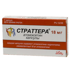 Strattera, 18 mg capsules 7 pcs