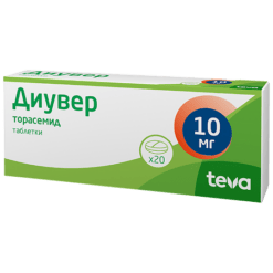 Diuver, tablets 10 mg 20 pcs