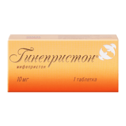 Gynepristone, 10 mg tablets