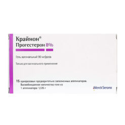 Krynon, vaginal gel 90 mg/dose 1 dose 15 pcs