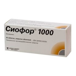 Сиофор 1000,1000 мг 60 шт
