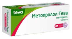 Metoprolol-Teva, tablets 100 mg 30 pcs