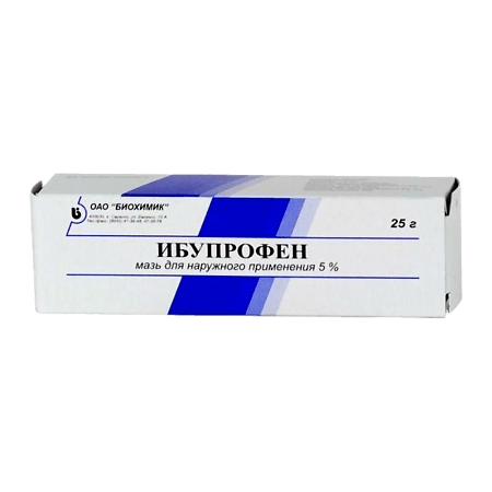 Ibuprofen, ointment 5% 25 g