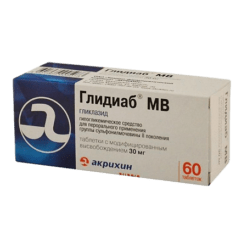 Глидиаб МВ, 30 мг 60 шт