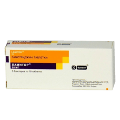 Lamitor, tablets 25 mg, 50 pcs.