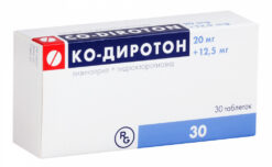 Co-Diroton, tablets 20 mg+12, 5 mg 30 pcs.