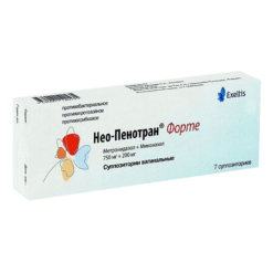 Нео-Пенотран форте, суппозитории вагинальные 750 мг+200 мг 7 шт