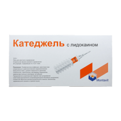 Katejel with lidocaine, gel 12,5g syringes 25 pcs