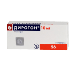 Диротон, таблетки 10 мг 56 шт