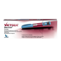 Виктоза, 6 мг/мл 3 мл картриджи в шприц-ручках 2 шт