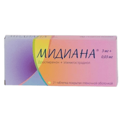 Midiana, 3 mg+0.03 mg 21 pcs