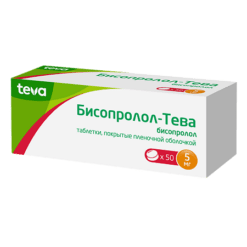 Bisoprolol-Teva, 5 mg 50 pcs