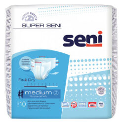 Seni Super Medium adult diapers (75-110 cm), 10 pcs