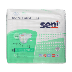 Seni Super Trio Extra Large adult diapers, 10 pcs