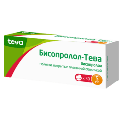 Bisoprolol-Teva, 5 mg 30 pcs.