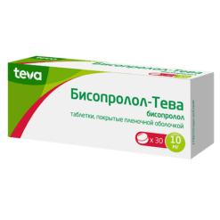 Bisoprolol-Teva, 10 mg 30 pcs