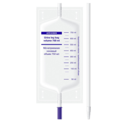 Portable Apexmed Urinalyser, tube length 50 cm, 750 ml 1 pc