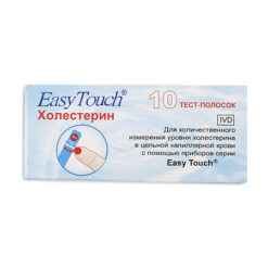 EasyTouch Cholesterol Test Strips, 10 pcs