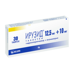 Iruzid, tablets 10 mg+12, 5 mg, 30 pcs.