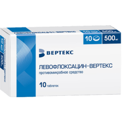 Levofloxacin-Vertex, 500 mg 10 pcs