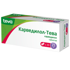 Carvedilol-Teva, tablets 25 mg 30 pcs