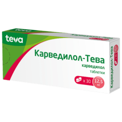 Carvedilol-Teva, tablets 12.5mg 30 pcs