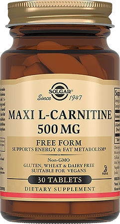 Солгар L-Карнитин, 500 мг таблетки 30 шт.