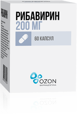 Ribavirin, 200 mg capsules 60 pcs