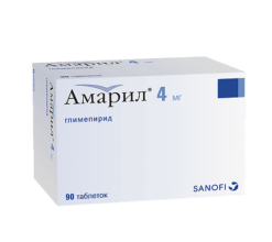 Amaril, tablets 4 mg 90 pcs