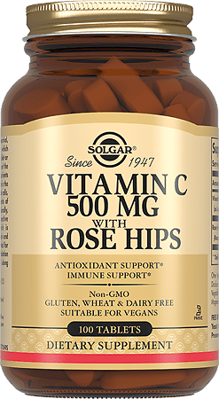 Solgar Vitamin C and Rosehip, tablets, 100 pcs.