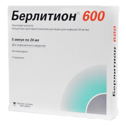 Berlithione 600, concentrate 25 mg/ml 24 ml 5 pcs